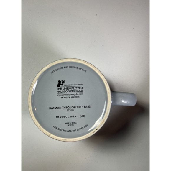 DC Comics 2015 BATMAN THROUGH THE YEARS Coffee Tea Mug Philosophers Guild Gift - Picture 10 of 10